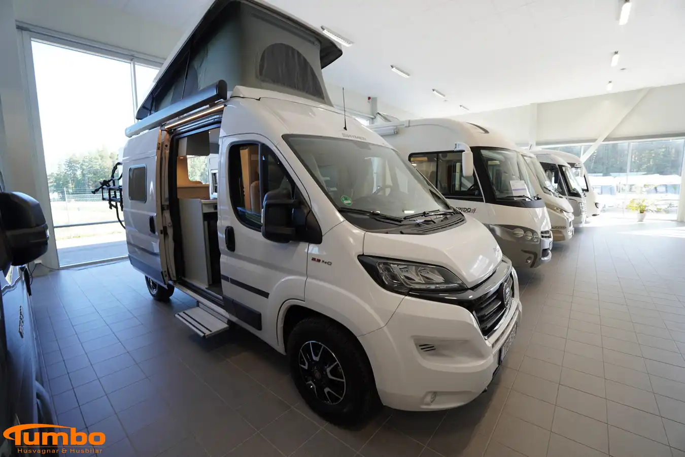 Hymer - FREE 540 Pop-up Automat 140hk Cykelställ — Plåtis