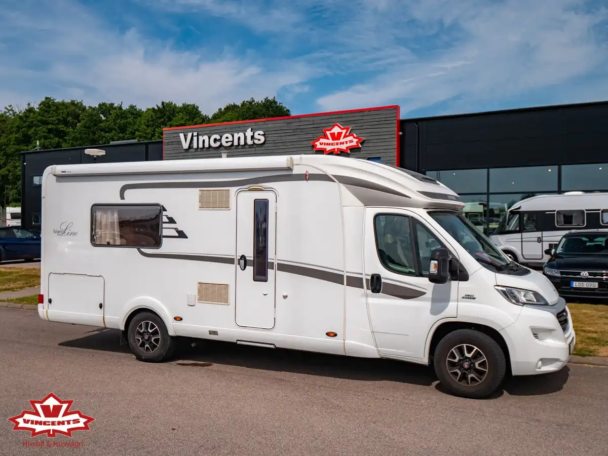 Hymer-T 668 CL BIANCOLINE *Långbädd *Alde-(2016) — Halvintegrerad