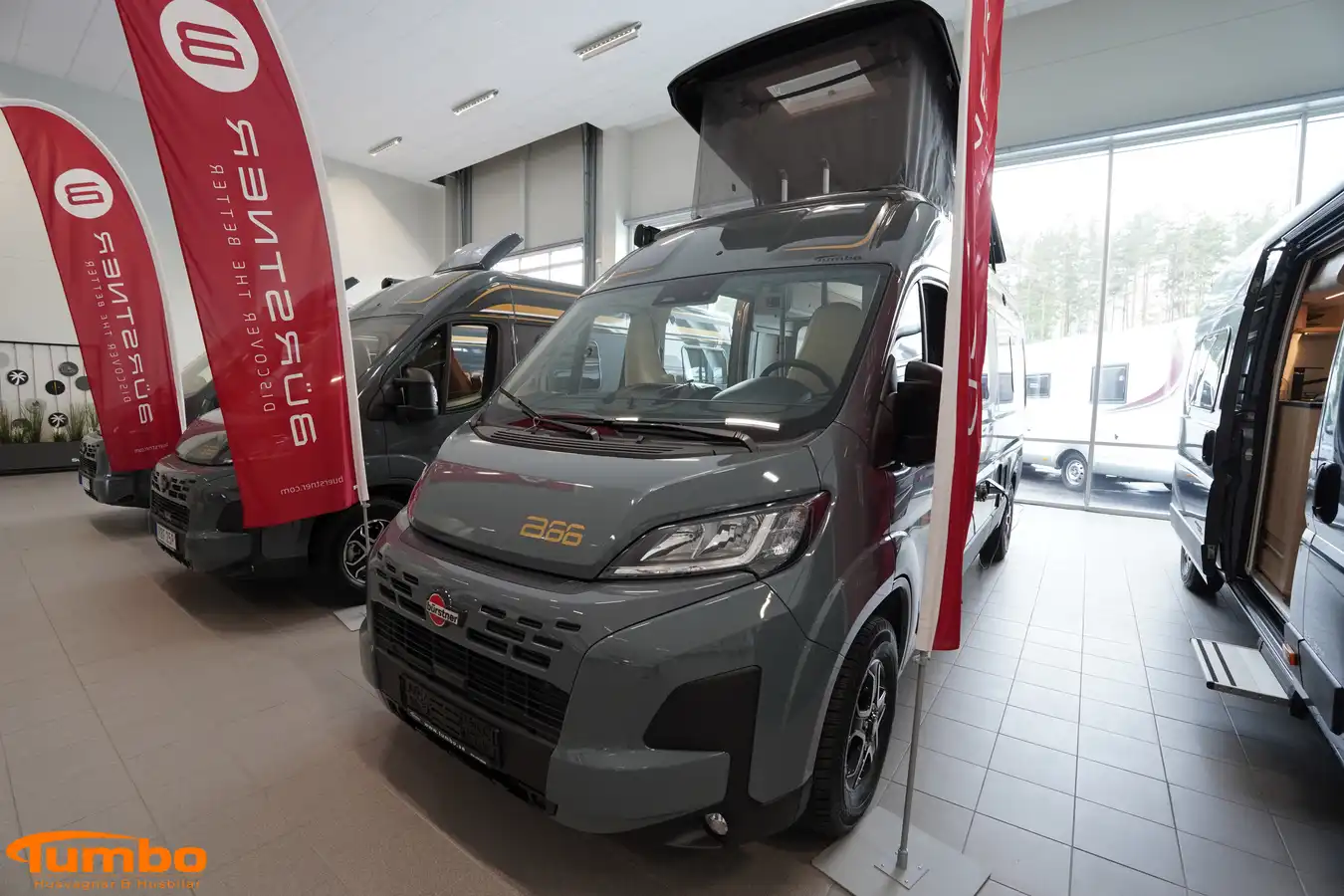 Bürstner - B66 Campeo C 600 Pop-up tak Creme Automat Backkamera — Övrigt